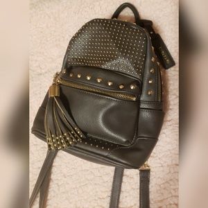 BEBE STUDDED MINI BACKPACK